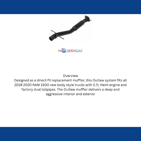 Flowmaster Outlaw Direct Fit Muffler 817846