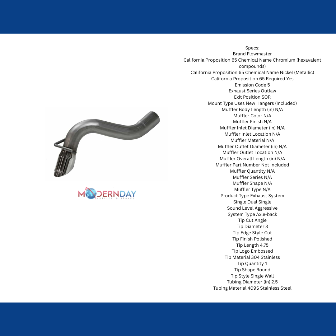 Exhaust system for 2021-2026 Ford Bronco Exhaust stainless steel