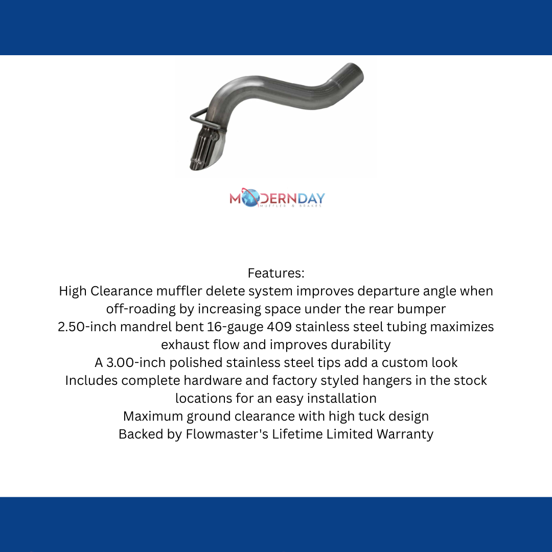 Exhaust system for 2021-2026 Ford Bronco Exhaust stainless steel