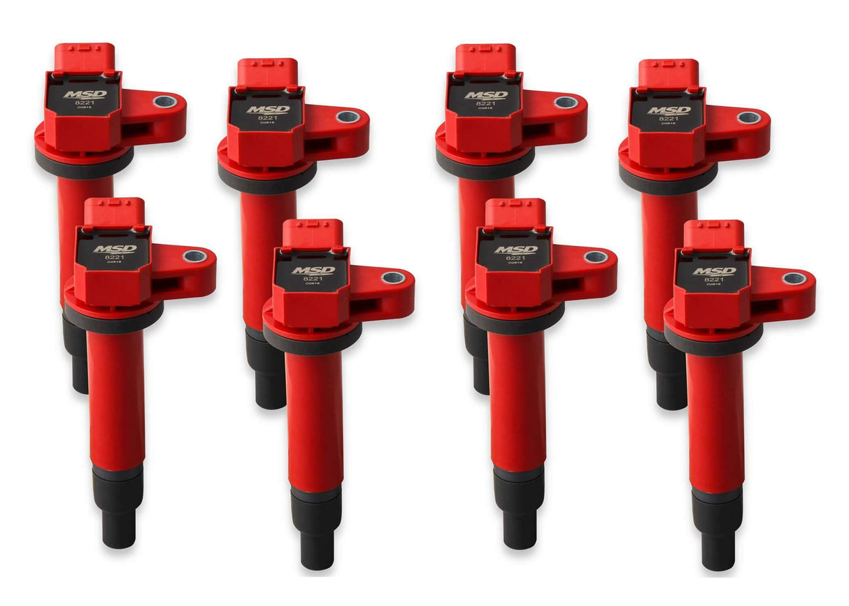 MSD ignition coil for 1998-2010 Toyota red 82218