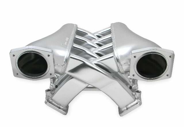 Holley EFI Sniper EFI Intake Manifold Dual Plenum 92mm and Fuel Rail Kit - Silver - 822201