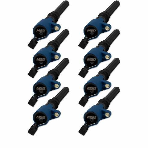 MSD Ignition Coils 1999-2014 Ford 4.6L/5.4L 2-valve engines, Blue 8-Pack 824285