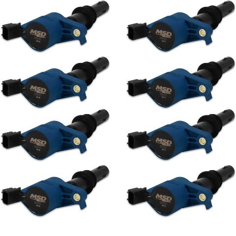 MSD Ignition Coil 2004-2008 Ford 4.6L/5.4L 3-valve engines, Blue, 8-pack  824385