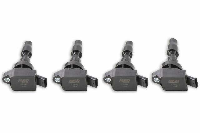 MSD ignition coil black red steel high performance FITS-15-20-HYUNDAI-KIA-1-6L-TURBO-BLACK-4PACK-826943