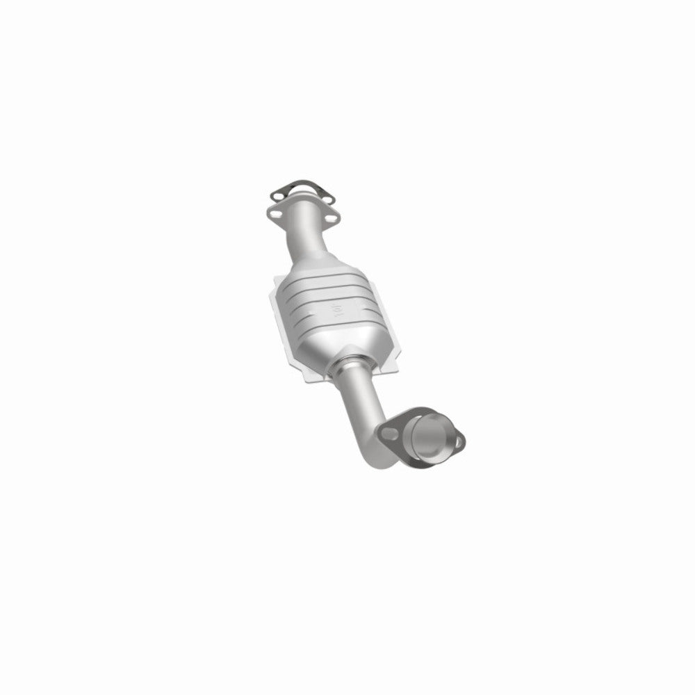 MagnaFlow direct-fit catalytic converter fits 1983-1988 Ford Ranger 2.0L and 1983-1984 Ford Ranger 2.3L 2 inch inlet 2.3 inch outlet stainless steel CARB compliant 3391373