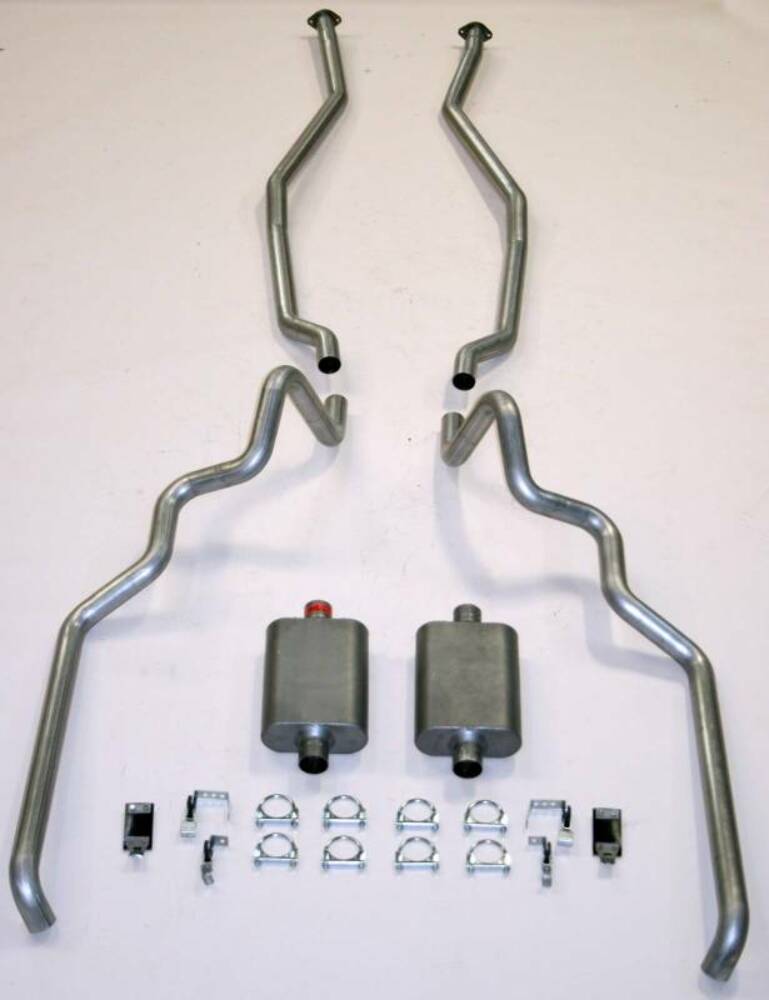 Fits 1963-64 Full Size Ford?2-1/2" Turbo Exhaust System exc. Convertible and Station Wagon 83008