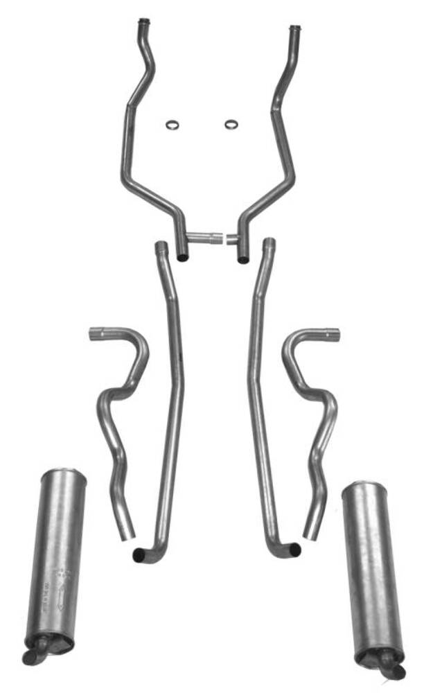 Fits 1961-62 Full Size Ford Exhaust System 352 and 390 CID Dual Exhaust 83010