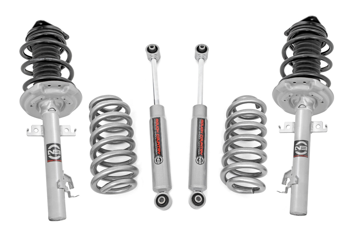 Fits Nissan Rogue 4WD (2014-2020) 1.5 Inch Lift Kit; Lifted Struts; 83331