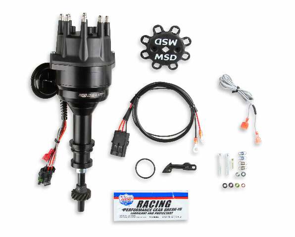 MSD ignition distributor for 1958-1971 Ford Mustang black steel anodized 835031