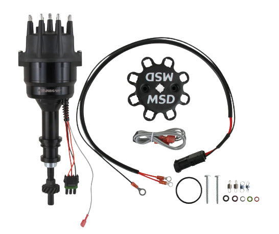 MSD ignition distributor black steel anodized 835071