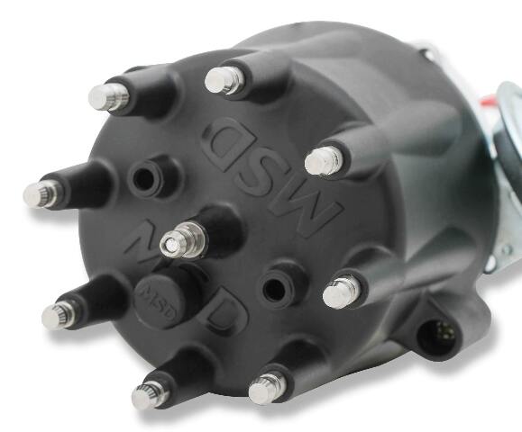 Chevy V8 w/Internal Module Distributor and Black Cap - 83605