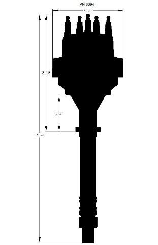 MSD ignition distributor red 8394