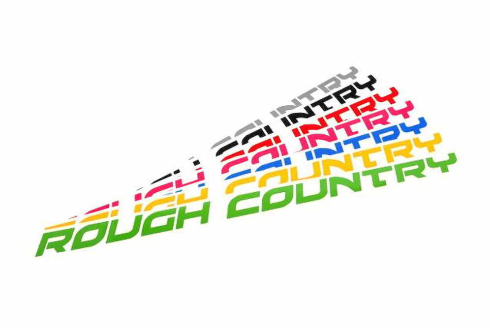 Rough Country Decal; 27 Inch Fender; Kelly Green 84170KG