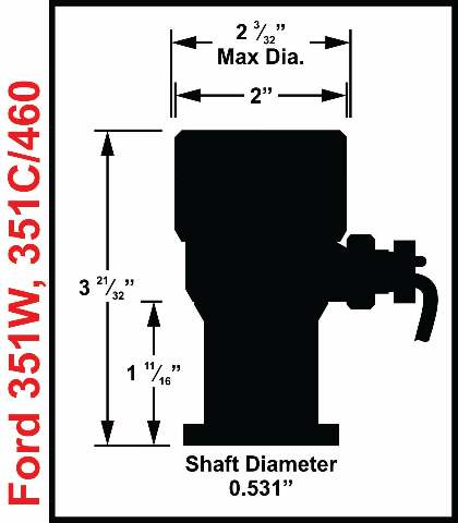 MSD ignition distributor black silver steel 85061