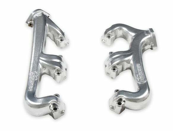 Hooker Fits Small Block Chevy,2.5" collector-Silver Ceramic, Exhaust Manifold 8525-1HKR