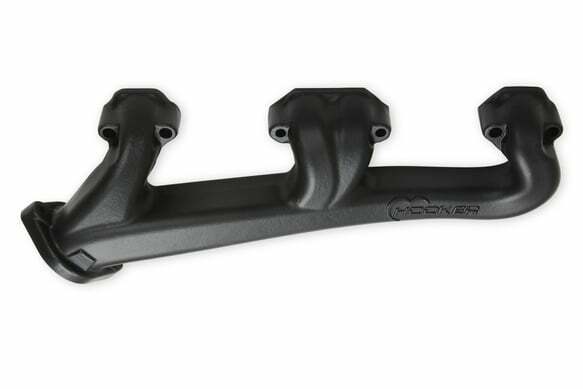 Fits Small Block Chevy 2.5" collector Black Ceramic, Exhaust Manifold 8525-3HKR
