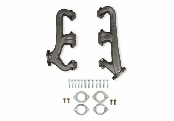 Hooker Fits Small Block Chevy, Raised D-Port, 2.5", Natural, Exhaust Manifolds 8527HKR