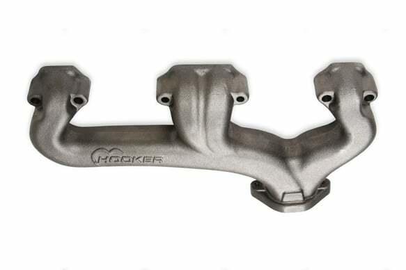 Hooker Fits Small Block Chevy, Raised D-Port, 2.5", Natural, Exhaust Manifolds 8527HKR