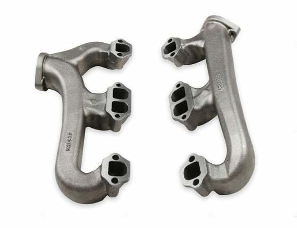 Hooker Fits Small Block Chevy, Raised D-Port, 2.5", Natural, Exhaust Manifolds 8527HKR