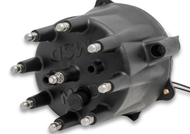 MSD ignition distributor black polished stainless steel 85345