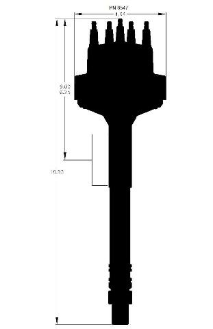 MSD ignition distributor red 8547