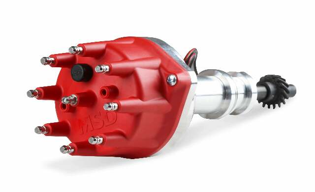 MSD ignition distributor for 1975-1991 Ford Mustang red steel 85786