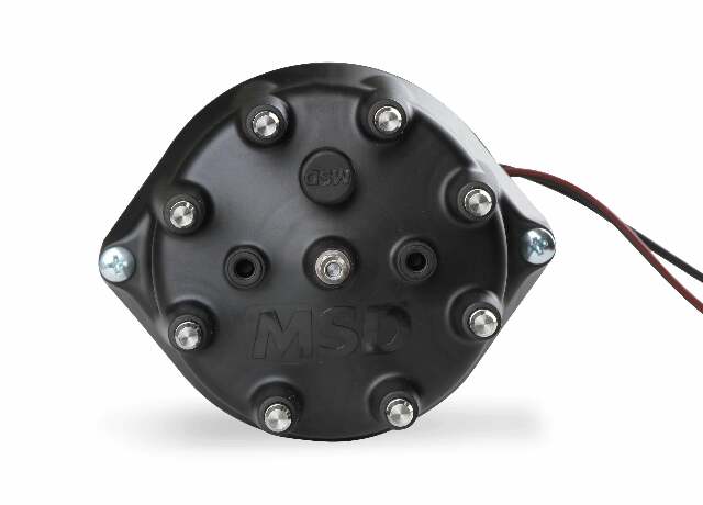 MSD ignition distributor for 1982-1990 Ford F-100 black steel anodized small block 857931