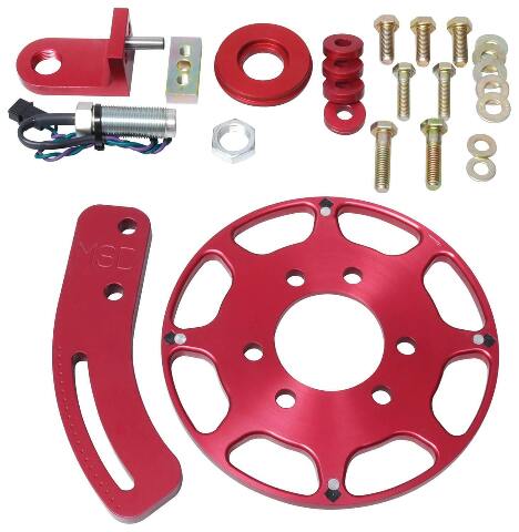 MSD crank trigger kit for 1975-1988 Chevy Monte Carlo red aluminum steel small block 8610