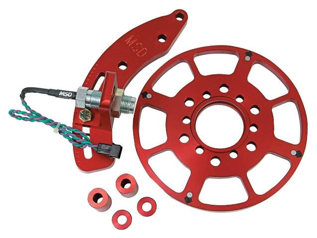 MSD crank trigger kit for 1971-1978 Ford red aluminum steel big block 8636