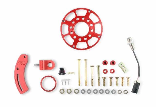 MSD crank trigger kit for 1963-1974 Ford Mustang red aluminum small block 86401