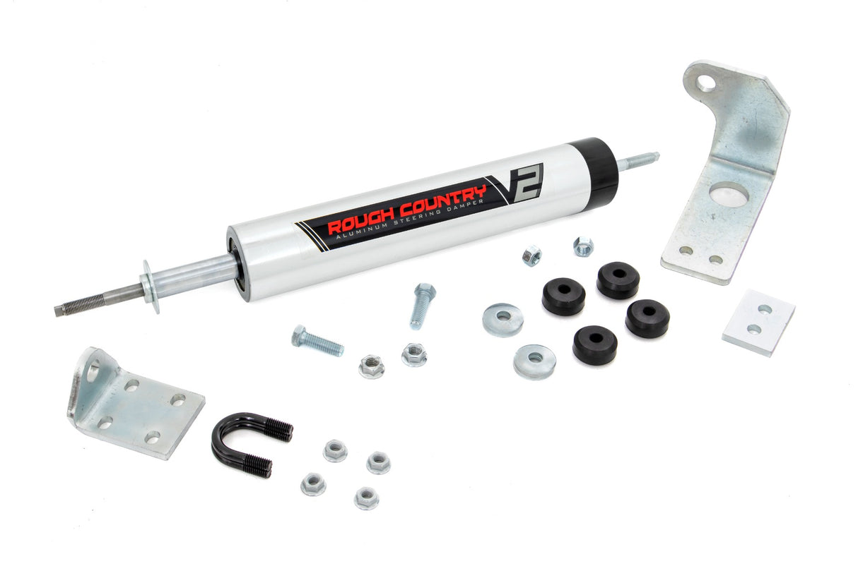 Fits Ford F-150 4WD (1997-2003) V2 Steering Stabilizer; 0-5 Inch Lift; 8734370