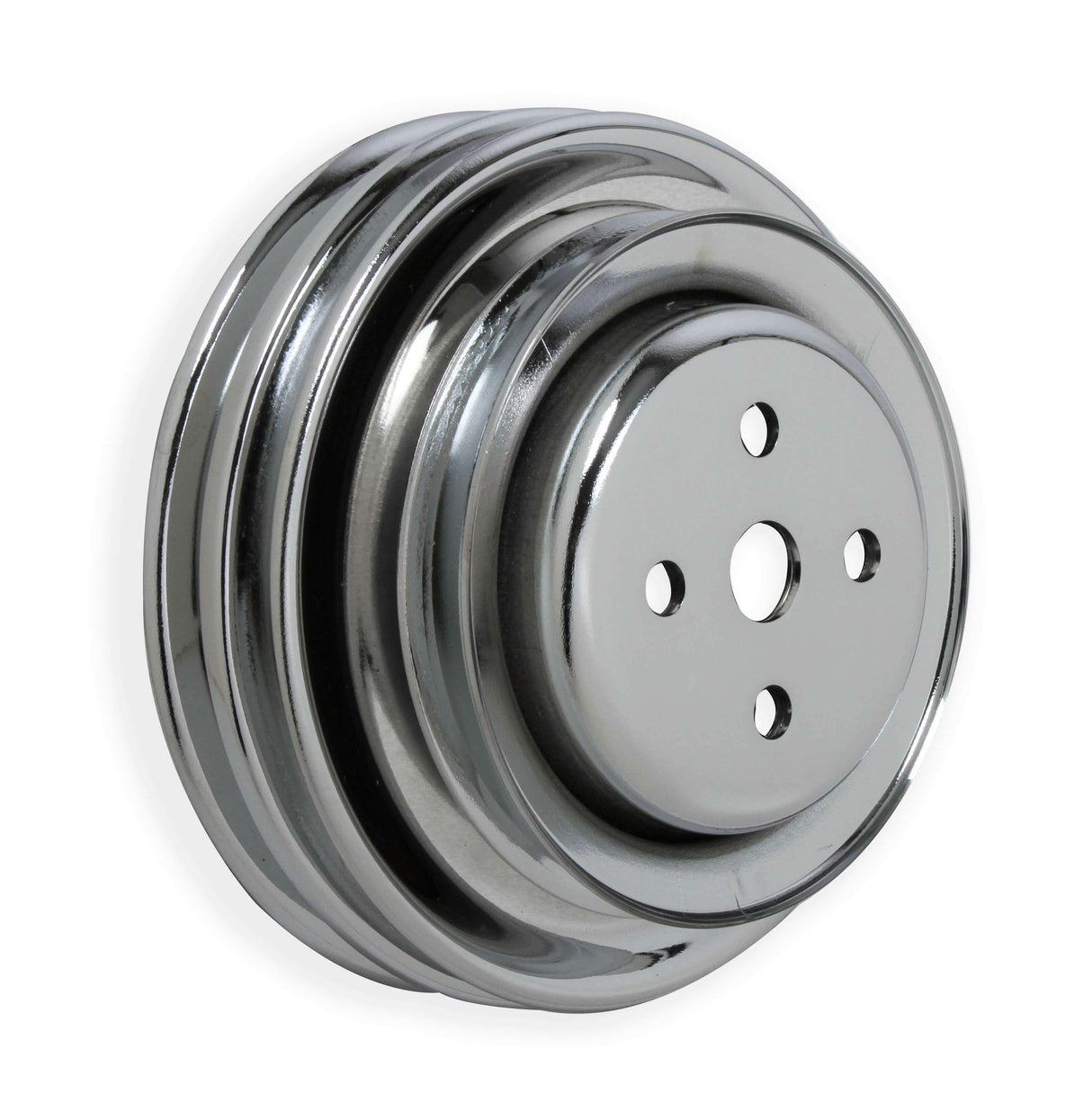 t Mr. Gasket Chrome Water Pump Pulley - Triple Groove - 8829 Mr. Gasket