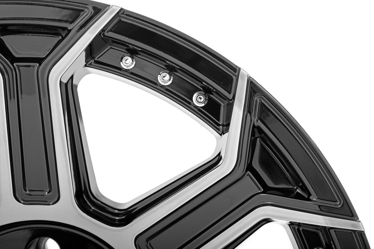 Rough Country 89 Series Wheel Black Machined Gunmetal 20x9 6x5.5 +18mm 89200912