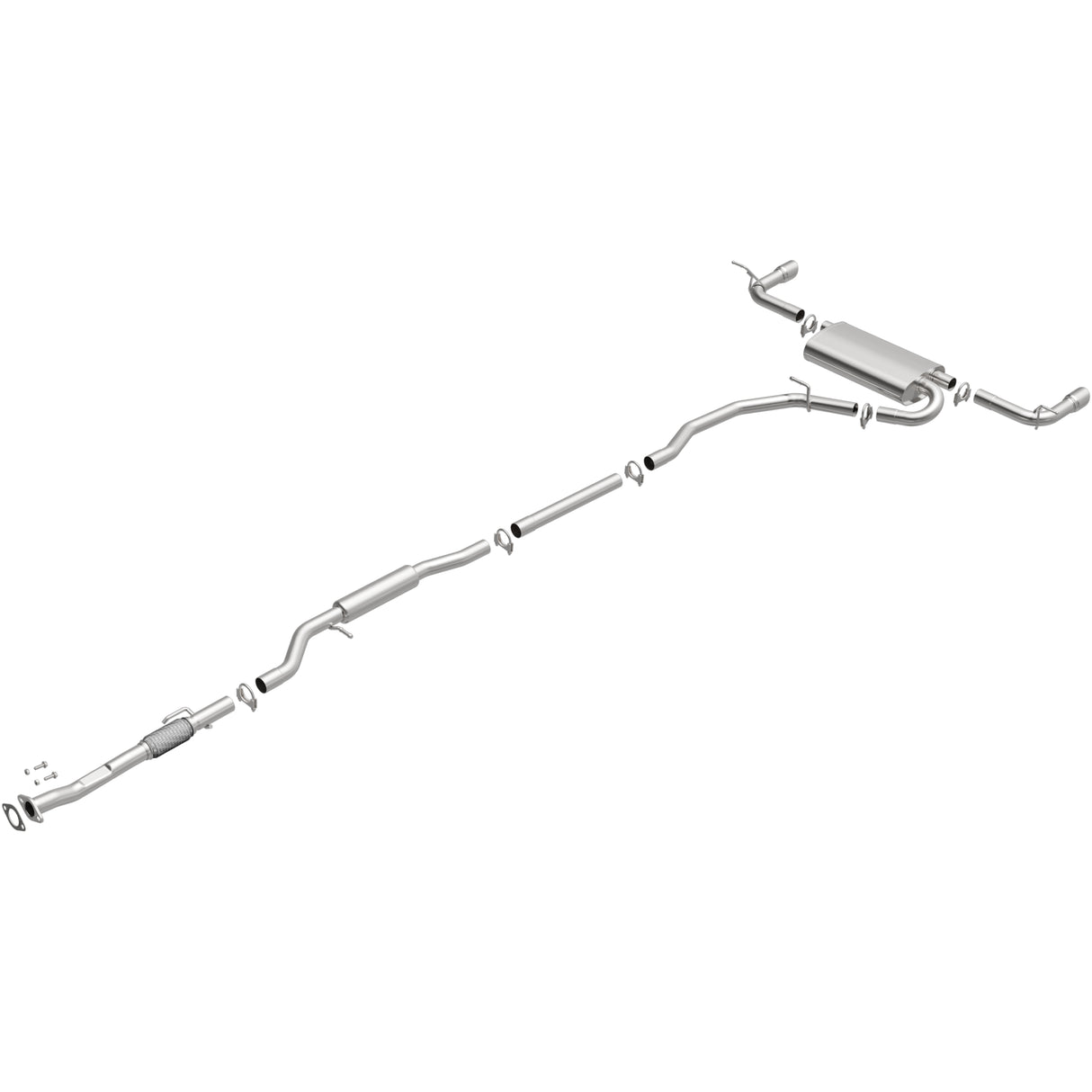 2007-2014 Ford Edge Direct-Fit Replacement Exhaust System 106-0489 aluminized steel