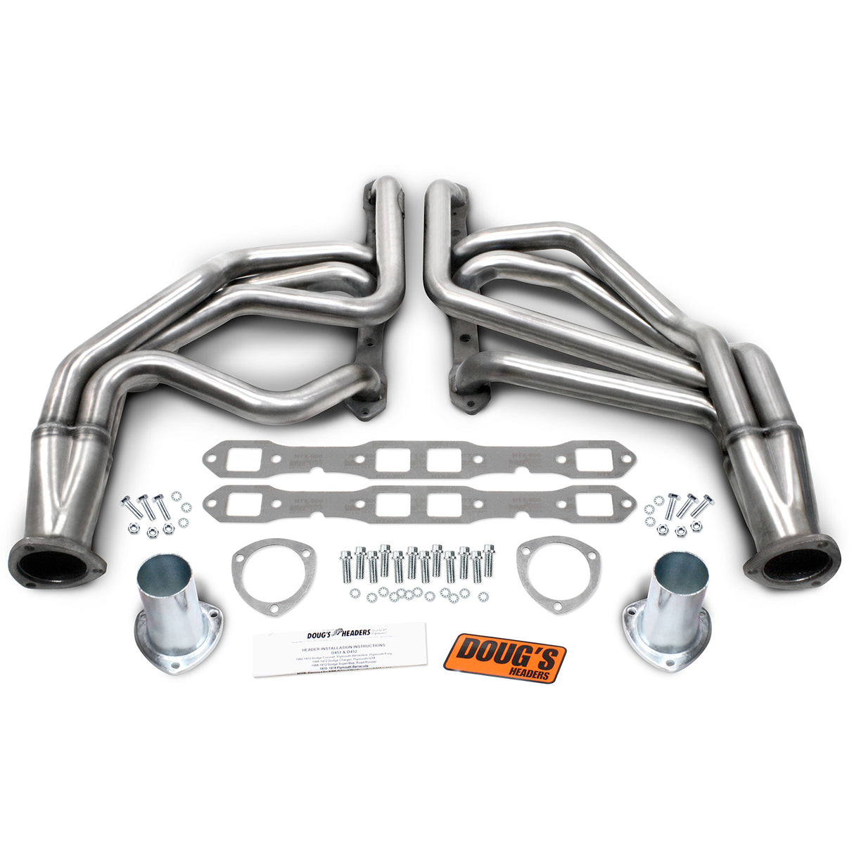 Long Tube Headers for 304 Stainless 1-3/4in Primary Stainless Steel D451-SS