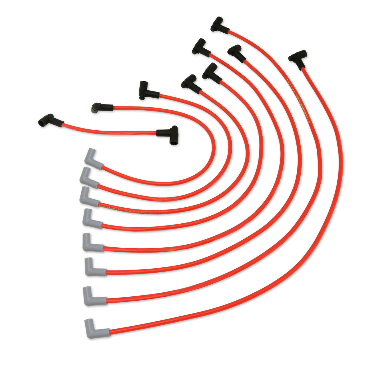 Spark Plug Wire Set Universal 8.2mm Silicone Thundervolt 40 ohm/ft Red 84226