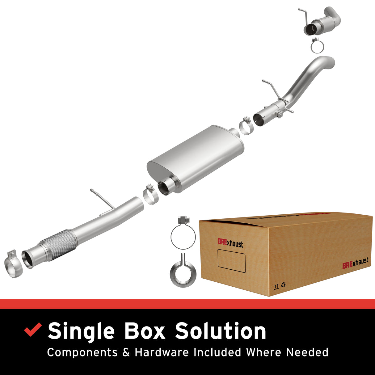 2015-2020 Cadillac Escalade ESV Direct-Fit Replacement Exhaust System 106-0838 steel