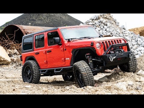 Fits Jeep Wrangler JL 4WD (2018-2024) Contoured Drop Steps; 2 Door; 90761