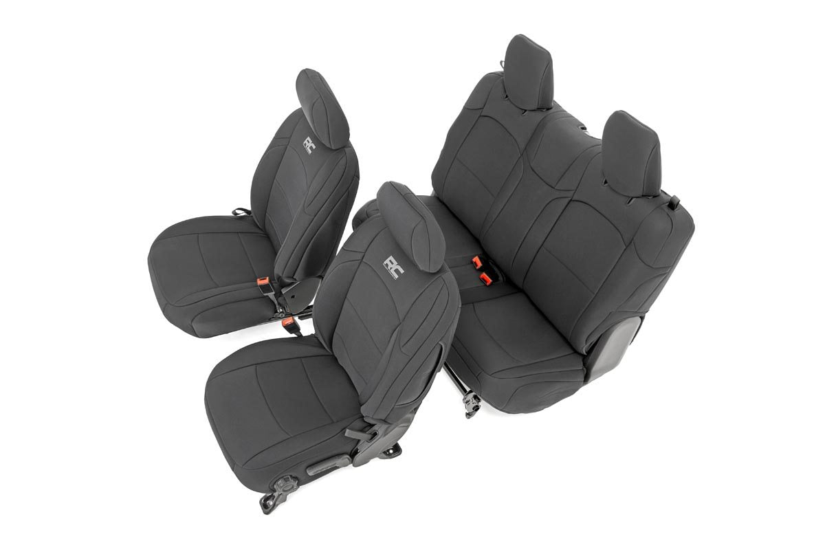 Seat covers for 2018-2024 Jeep Wrangler JL by Rough Country