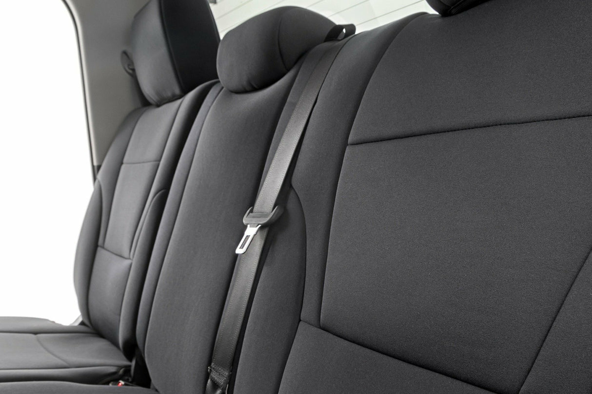 Fits Toyota Tundra 2WD/4WD (2022-2024) Seat Covers; No Rear Cup Holder; 91054