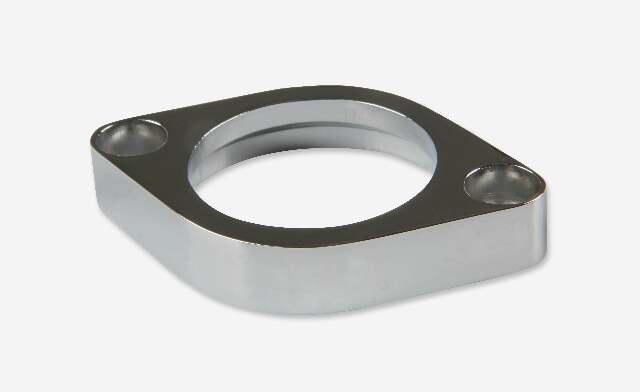 Mr. Gasket O ring style chrome water neck 45 degree Chevy polished aluminum 9141G