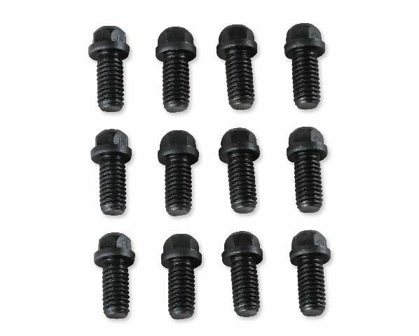 Mr. Gasket small block Chevy chrysler pontiac 3/8 16 header exhaust bolts SBC black steel 915