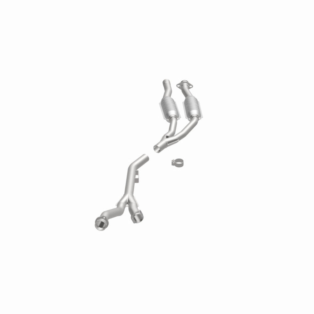 MagnaFlow direct-fit catalytic converter fits 1994-1995 Mercedes-Benz S500, Mercedes-Benz S420, and additional vehicles. Hardware is included to eliminate the hassle of working wit