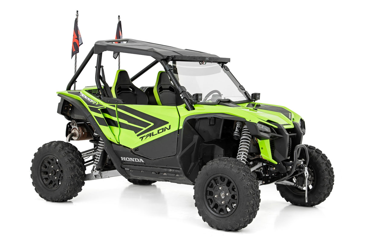 Fits Honda Talon 1000 Whip Mount; Bed; 4' Multl-Color LED Whip Pair; 92039