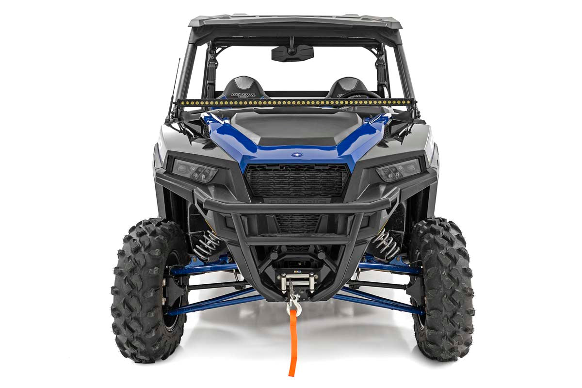 Fits Polaris General LED Light Lower Windshield 50" Black Single Row 93034