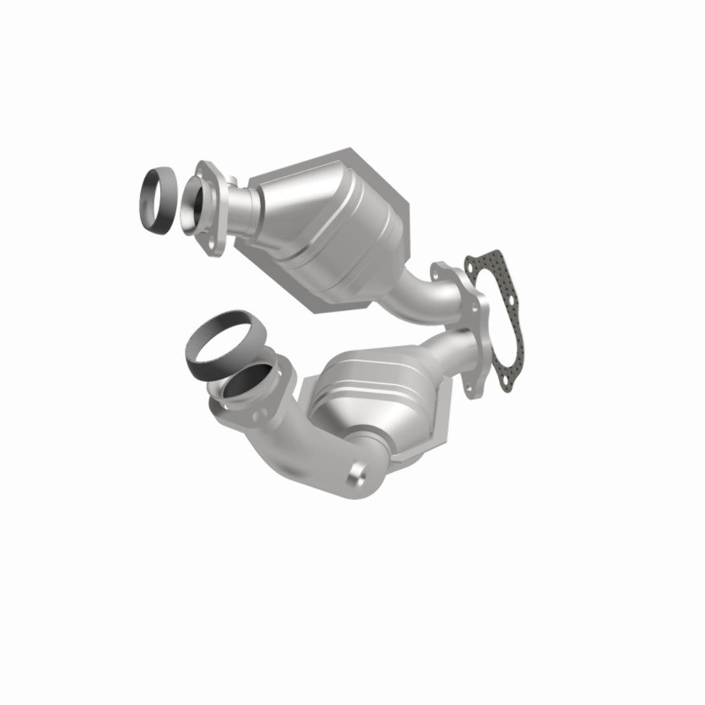 MagnaFlow direct-fit catalytic converter fits 2001-2005 Ford Explorer Sport Trac, 2001-2003 Ford Ranger, and more, this and 2001-2004 Explorer stainless steel Federal EPA compliant