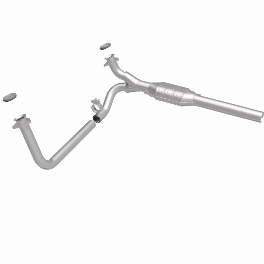 MagnaFlow direct-fit catalytic converter fits 1993 Chevrolet C1500, 1993 GMC C1500, and additional vehicles and 1993 Chevrolet C1500 stainless steel CARB compliant 93109
