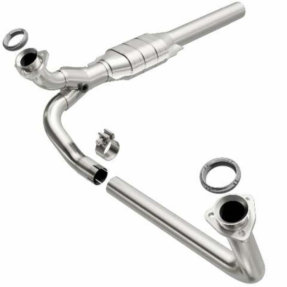 MagnaFlow direct-fit catalytic converter fits 1993 Chevrolet C1500, 1993 GMC C1500, and additional vehicles and 1993 Chevrolet C1500 stainless steel CARB compliant 93109
