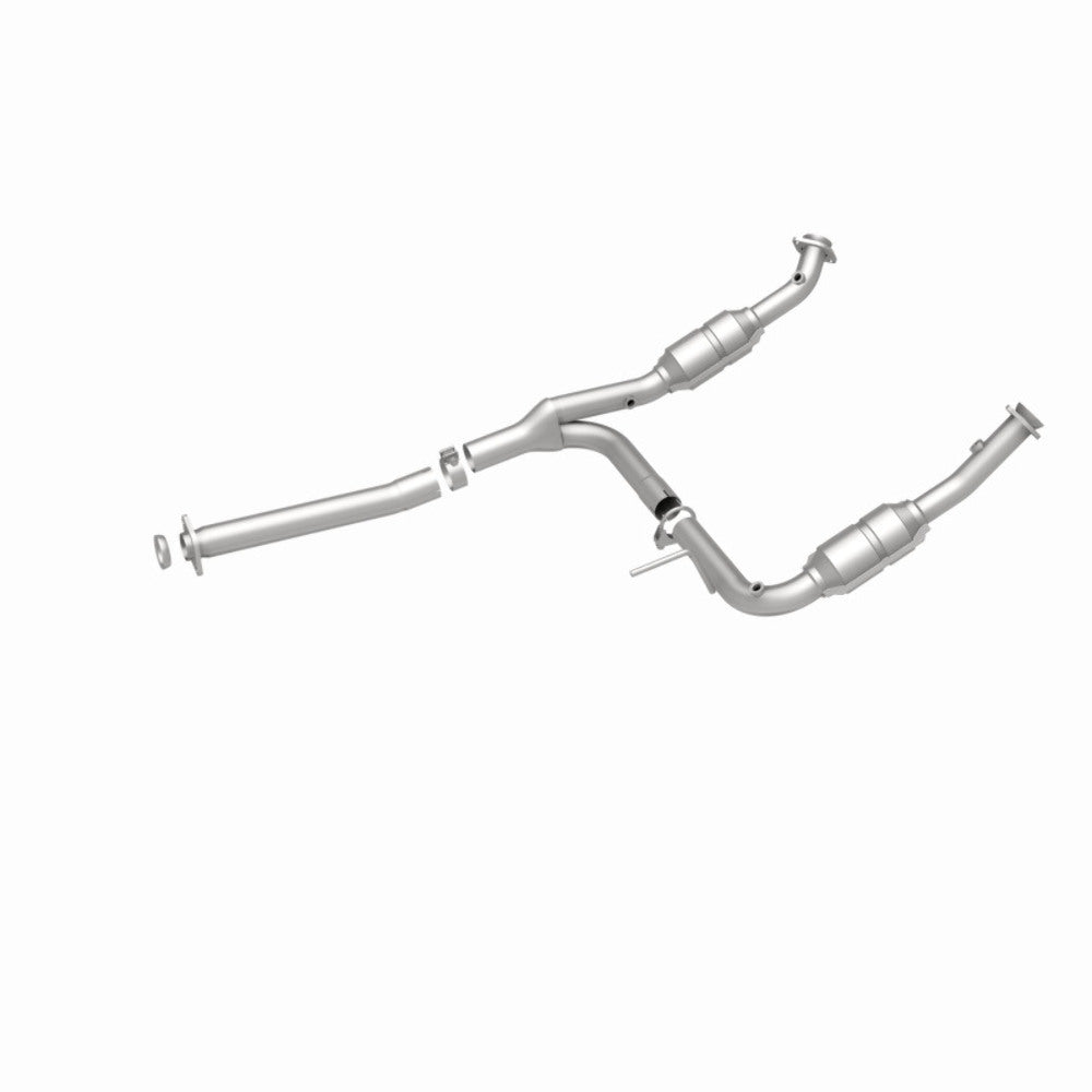 MagnaFlow direct-fit catalytic converter fits 2004-2005 Ford Explorer and Mercury Mountaineer and 05 Explorer 4.0 2/4wd 4 inch inlet/outlet stainless steel CARB compliant 93111