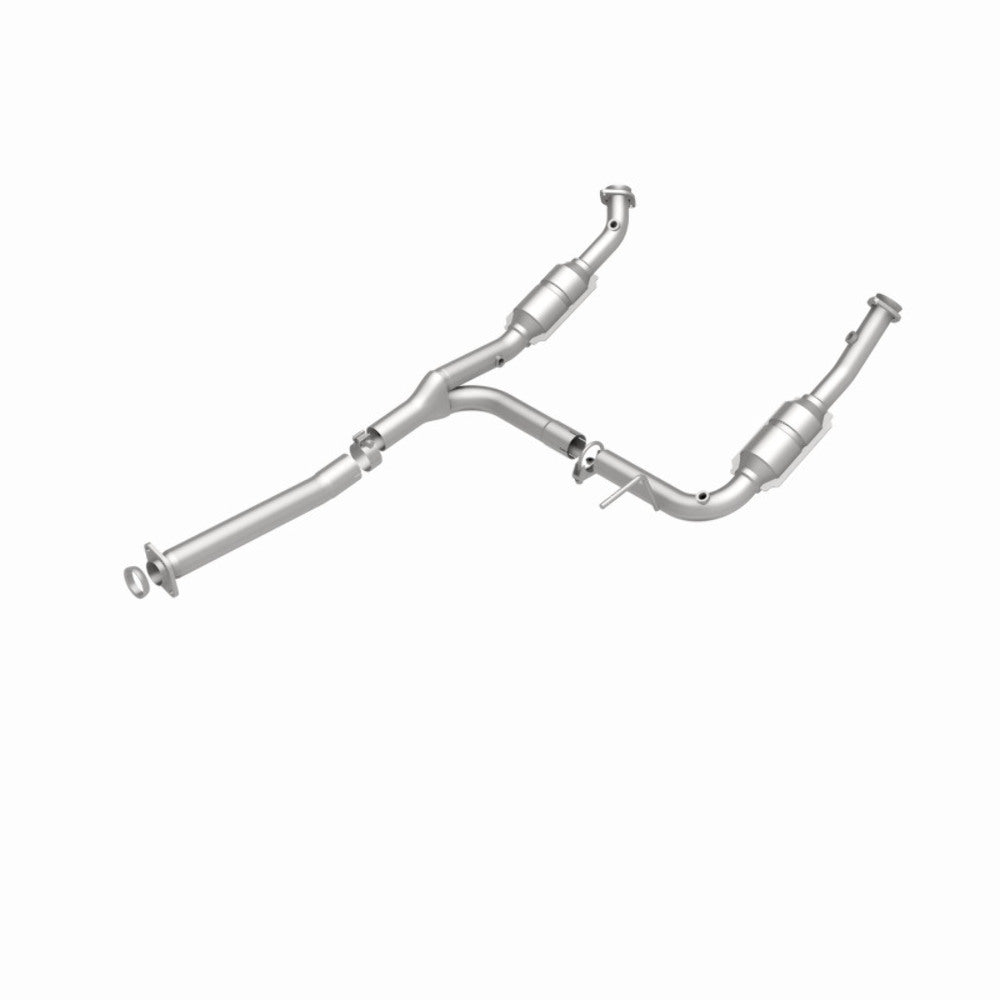 MagnaFlow direct-fit catalytic converter fits 2004-2005 Ford Explorer and Mercury Mountaineer and 05 Explorer 4.0 2/4wd 4 inch inlet/outlet stainless steel CARB compliant 93111